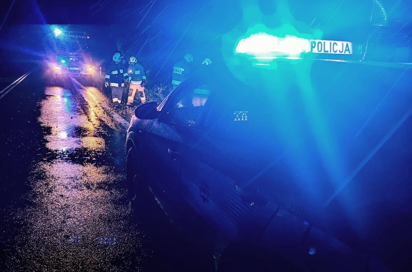 Ciężka noc na drogach powiatu chełmińskiego (fot. nadesłane)