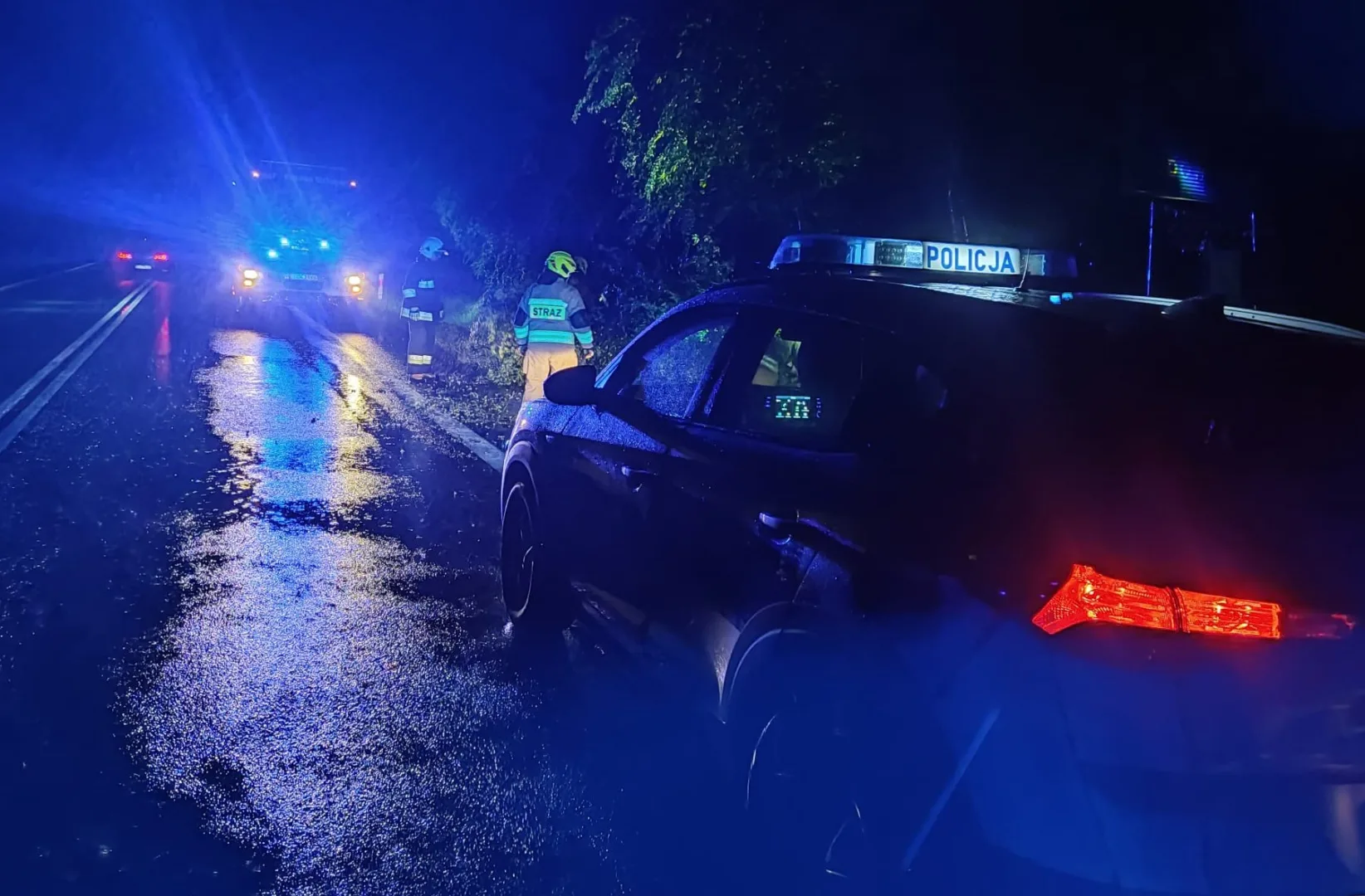 Ciężka noc na drogach powiatu chełmińskiego (fot. nadesłane)